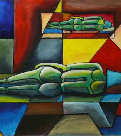 032-Naakt Contraspiegel Acryl 50x70cm