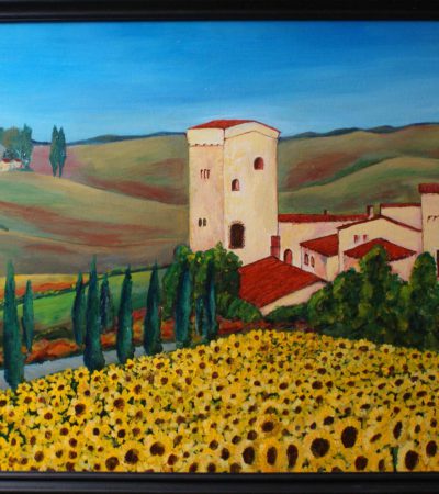 059-Toscane Zonnebloemen 70x50cm