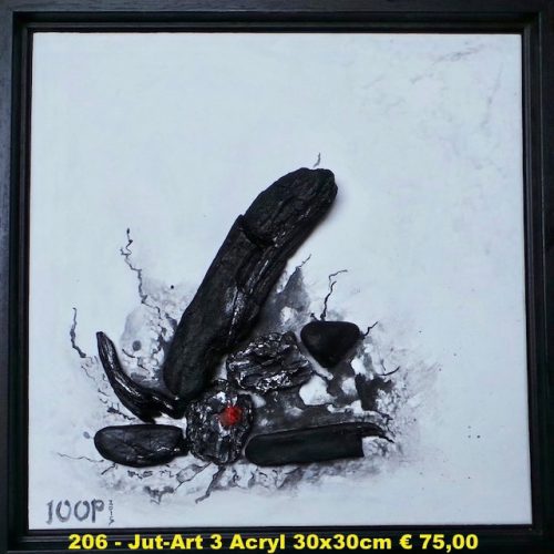 206 - Jut-Art 3 Acryl 30x30cm € 75,00
