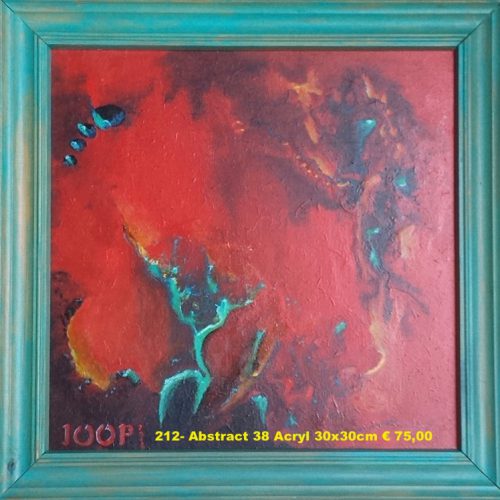 212- Abstract 38 Acryl 30x30cm € 75,00