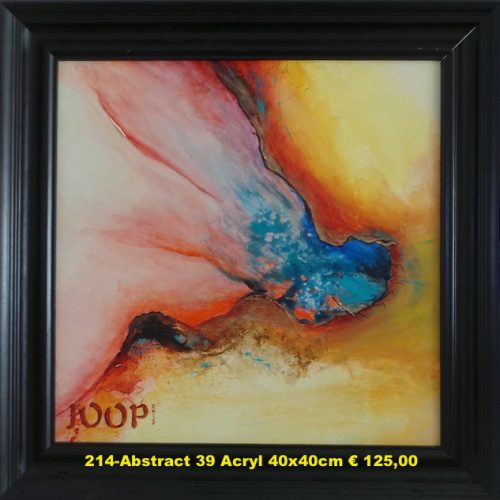 214-Abstract 39 Acryl 40x40cm € 125,00