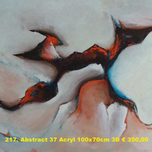 217 - Abstract 37 Acryl 100x70cm 3D € 350,00