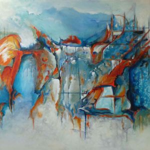 218-Abstract 42 - Acryl 120x80cm € 395,00