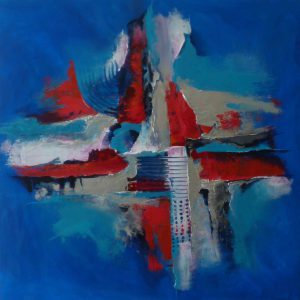 227-Abstract 49 Acryl 80x80 cm € 295,00