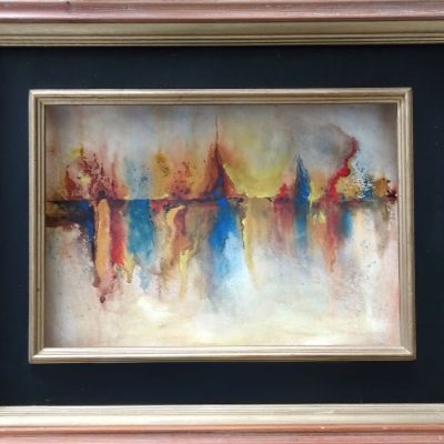 237-Abstract 58 Aquarel 50x40cm € 125,00