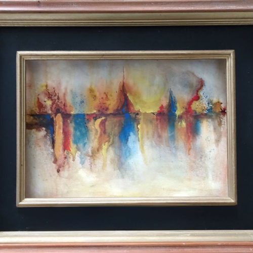237-Abstract 58 Aquarel 50x40cm € 125,00