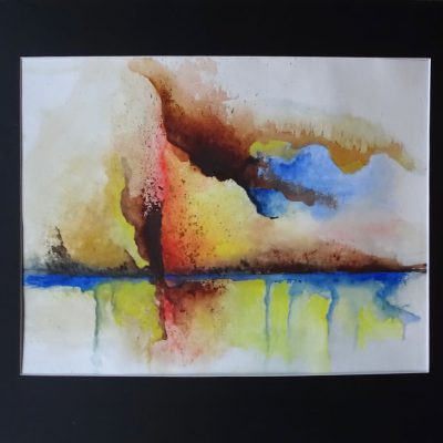 239-Abstract 60 Aquarel 60x50cm €95,00