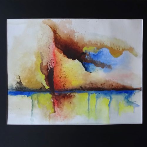 239-Abstract 60 Aquarel 60x50cm €95,00