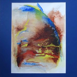 240 - Abstract 61 Aquarel in PP 42x60cm € 95,00