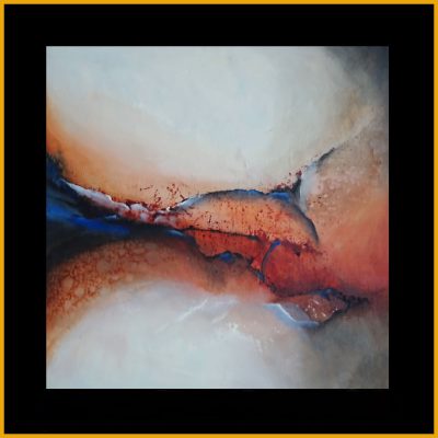 241 - Abstract 62 Acryl 80x80cm € 195,00