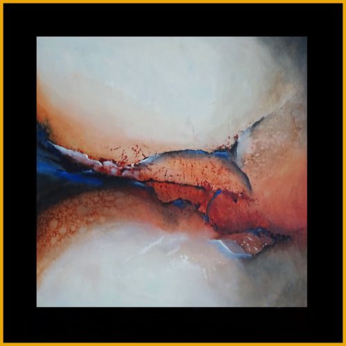 241 - Abstract 62 Acryl 80x80cm € 195,00