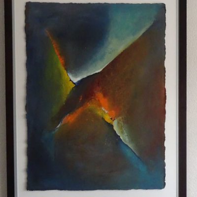 243 - Abstract 63 Acyl-Geschept papier 60x80cm € 100,00