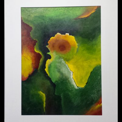 258. Abstract 73 Acryl op geschept papier € 195,00