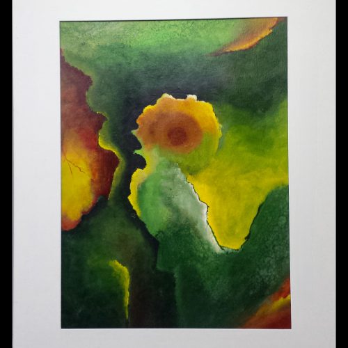 258. Abstract 73 Acryl op geschept papier € 195,00