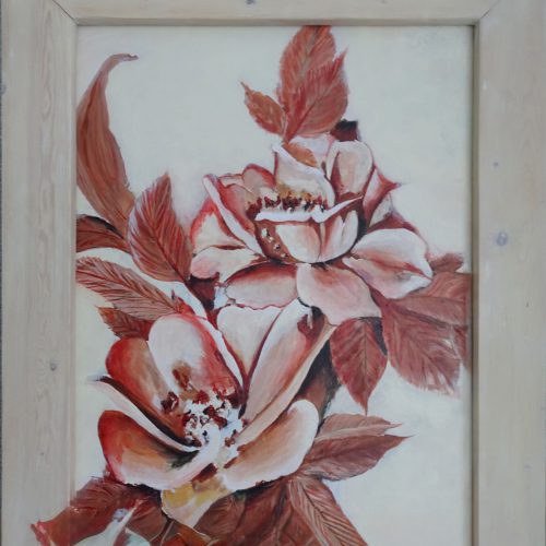 262 - Bloemen Acryl op MDF 50x60cm € 175,00 .jpg