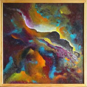 265 - Abstract - Ruimte Acryl 60x60 cm €195,00