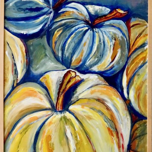 271-Meloenen - Acryl 60x80cm € 235,00