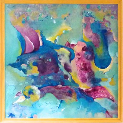 280 - Abstract 84 acryl 100x100cm MDF € 395,00