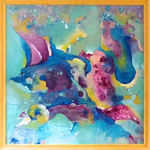 280 - Abstract 84 acryl 100x100cm MDF € 395,00
