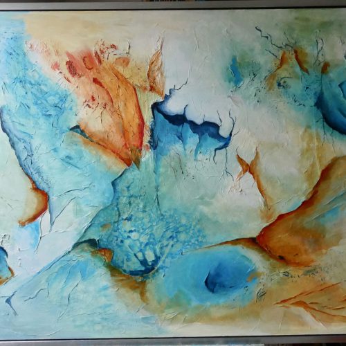 287 - Abstract 90 Acryl 140x100cm € 350,00