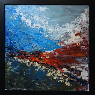 288 - Abstract 91 Acryl 65x65cm € 195,00