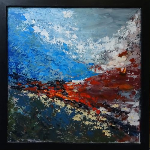 288 - Abstract 91 Acryl 65x65cm € 195,00