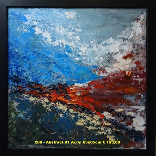 288 - Abstract 91 Acryl 65x65cm € 195,00