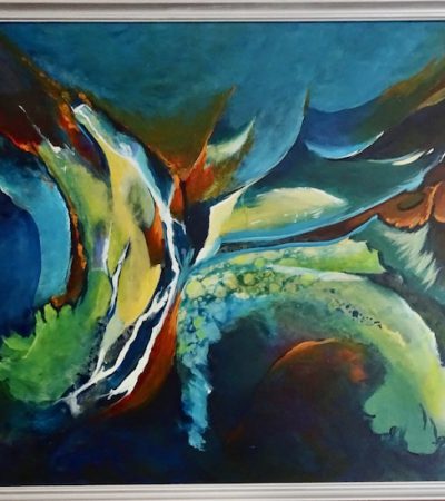 290 - Abstract 93 Acryl 70x60cm   € 195,00