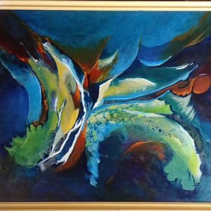 Boven ingekort - 290-Abstract 93 Acryl 70x60cm € 195,00