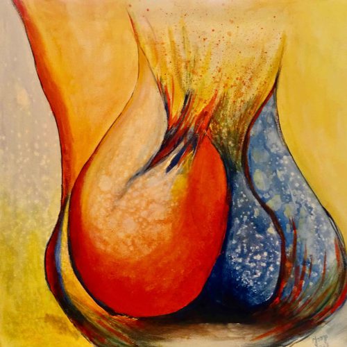 290c - Abstract 93 Acryl 70x60cm € 195,00