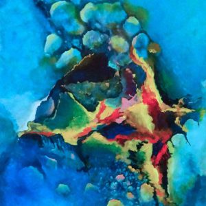 294 - Abstract 96 Acryl 50x70cm € 195,00