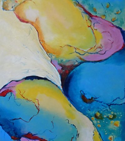 297- Abstract 99 Acryl 50x70cm € 195,00