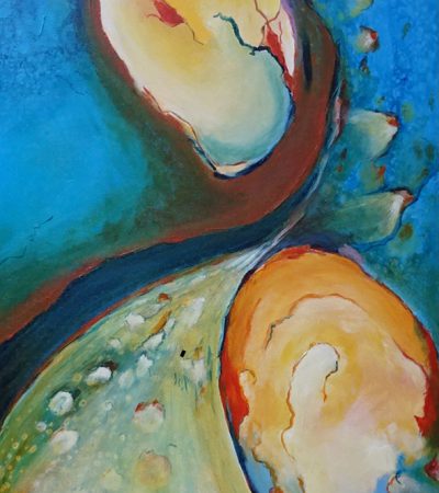 298 - Abstract 100 Acryl 50x70cm € 195,00