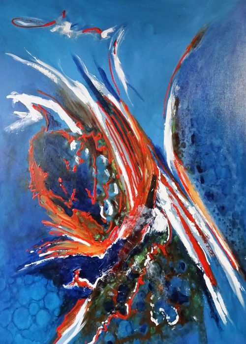 Abstract 104 Acryl 50x70cm € 300,00