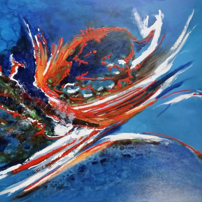 303 - Abstract 104 Acryl 50x70cm € 300,00