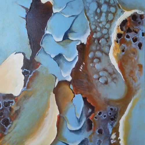 304 - Abstract 105 Acryl 50x70 cm € 300,00