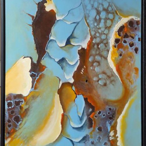 304  - Abstract 105 Acryl 50x70 cm € 350,00 met lijst