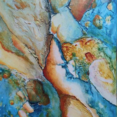 305- Abstract 106 Acryl 70x50cm € 300,00