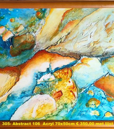 305- Abstract 106  Acryl 70x50cm