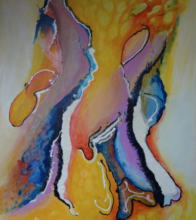 307 - Abstract 107 Acryl 50x70cm