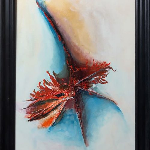 316 - Abstract 117 Acryl 50x70cm € 300,00