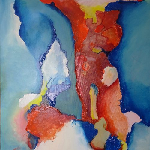 318 - Abstract 119 Acryl 50x70cm € 300,00