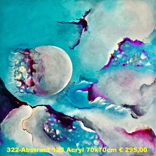 322 - Abstract 123 Acryl 70x70cm € 295,00