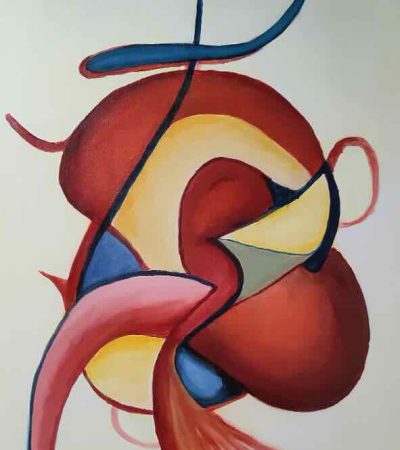 324 - Abstract 124 Acryl 50x70cm  
