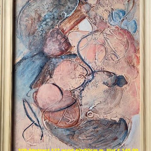 328-Abstract 127 acryl 4050cm m. lijst € 145,00