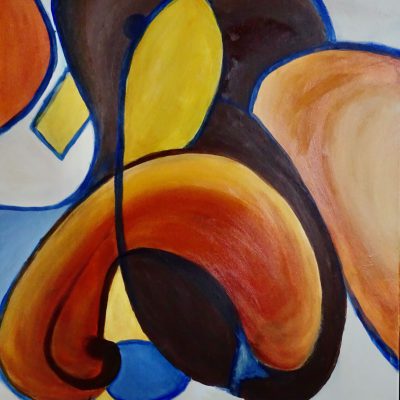 329- Abstract 129 Acryl 70x50cm € 300,00