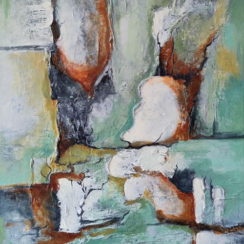 333 Abstract 132 Acryl 50x70cm € 300,00