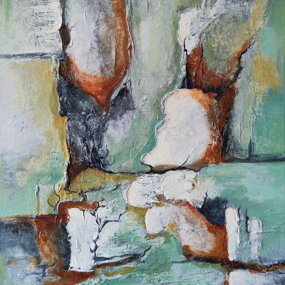 333 Abstract 132 Acryl 50x70cm € 300,00