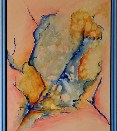 335-Abstract 135 Acryl 50x70 m.lijst