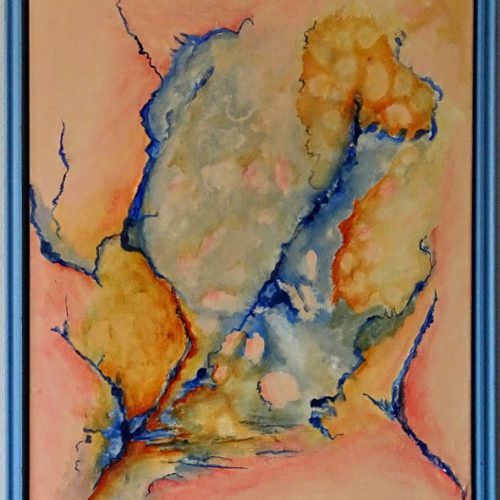 335-Abstract 135 Acryl 50x70 m.lijst € 350,00
